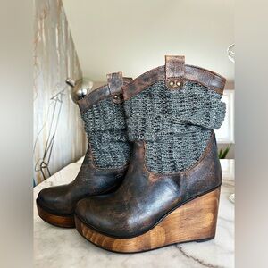 BED STU Burges Wedge Boot Size 8.5
